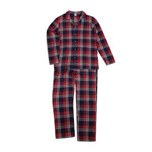 SF Mens Tartan Pajama Set / Red/Navy